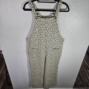 Things Between Floral Cotton Overalls Size S